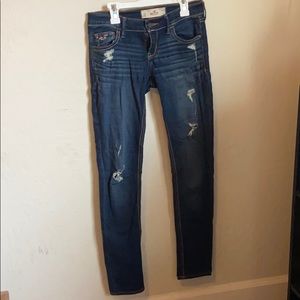 Dark low rise holistic jeans